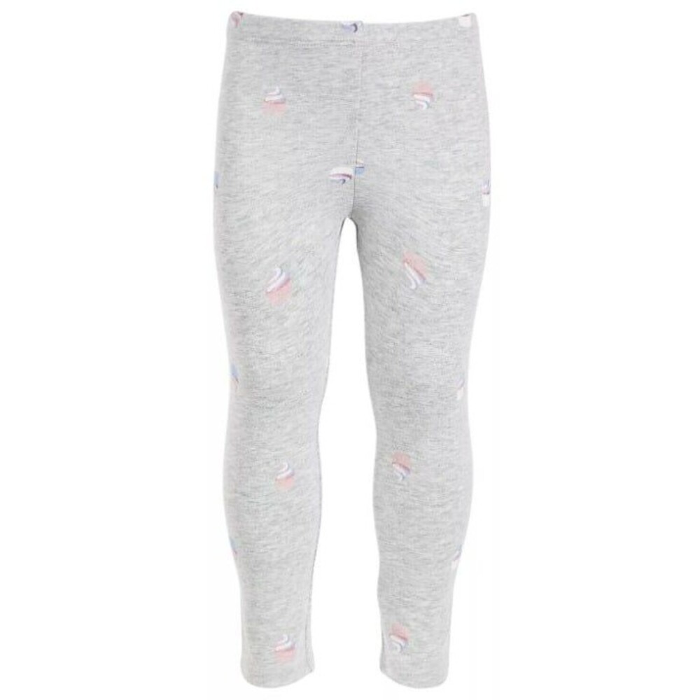 First Impressions Baby Girls Cupcake Print Leggings - Slate Heather - 6-9M